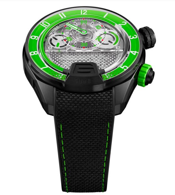 Cheap Luxury Replica HYT H4 Green Fluid 512-TD-69-GF-RN watch